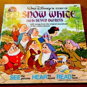 Walt Disney Snow White and The Seven Dwarfs Book and Record